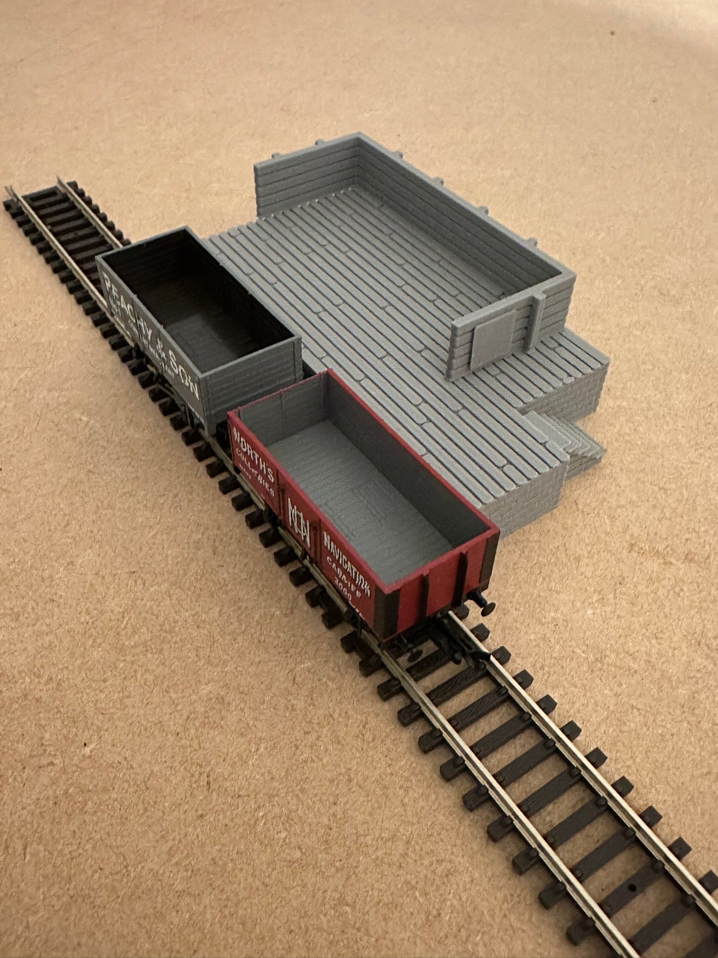 Coaling Stage Loading Platform Kit with Right Hand Steps - TT:120